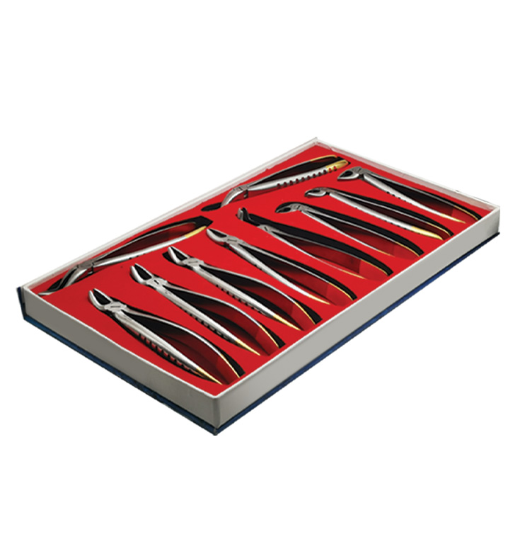 Gift box with 10 diamond extracting forceps