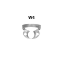 Upper jaw molars clamps: W4 (Rubberdam clamps)
