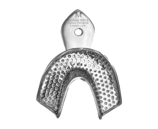 [8002-3] Impressiontray perforated with retentions rim M (Upper jaw)