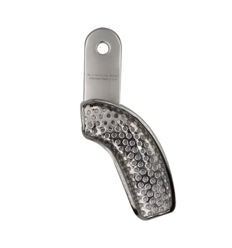 Impression tray, Perforated with retentions rim (For right) - 8003-2