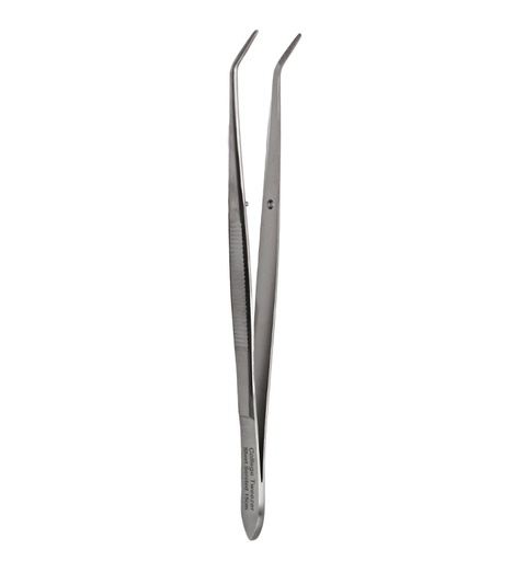 [2271-3] College Tweezer, 15cm, short serrated