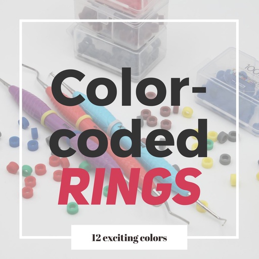 [IDM 7012] Color-code rings - Pink