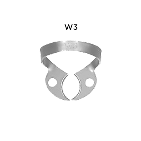 [5734-W3] Lower jaw molars clamps: W3 (Rubberdam clamps)